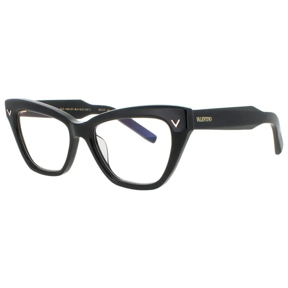 NWT VALENTINO EYEGLASSES CAT EYE WOMEN BLACK EYEWEAR